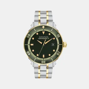 Heritage Series Men Green Analog Stainless Steel Watch 3650127