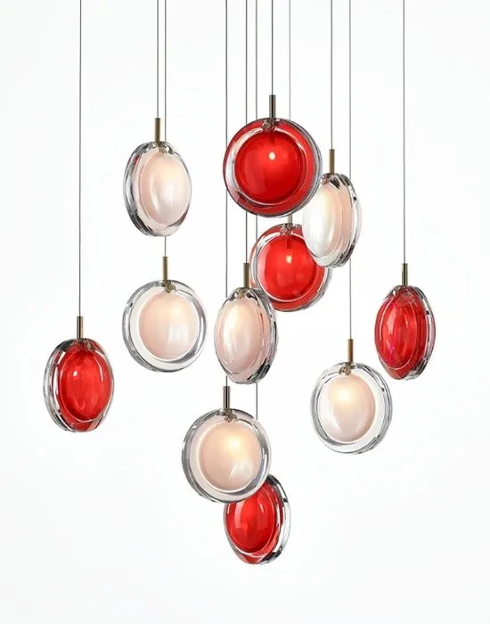Lens pendant light