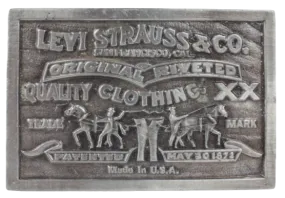 Levi Strauss & Co Jeans May 20th 1873 Belt Buckle