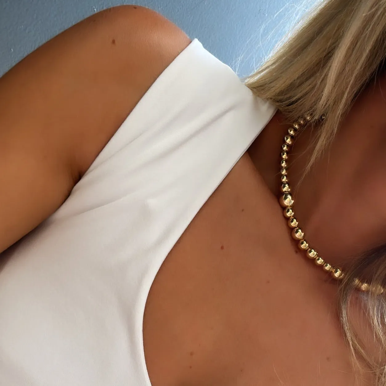 Mixed Big Ball Necklace