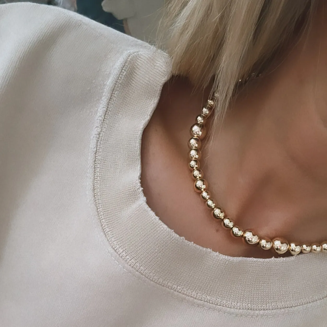 Mixed Big Ball Necklace