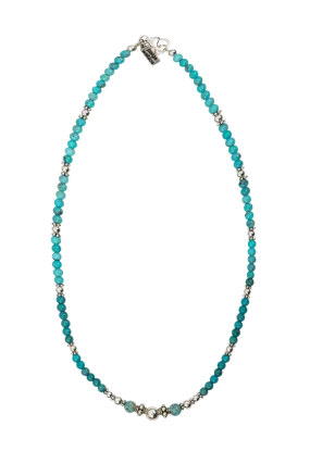 Paige Wallace Beaded Turquoise Necklace