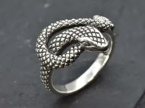Silver Snake Ring - Python Ring - Snake Lover Ring