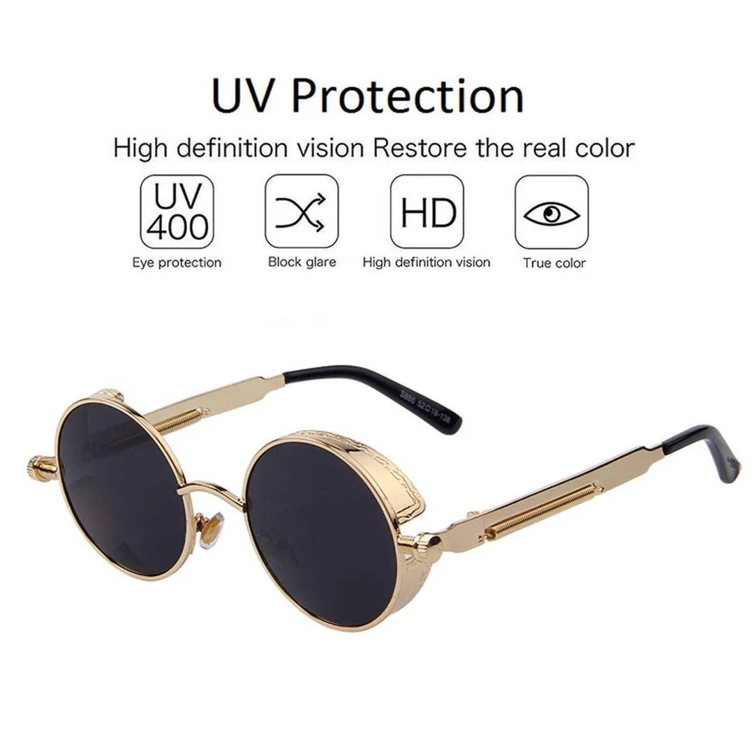 Steampunk Metal Sunglasses For Men & Women